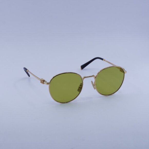 Miu Miu MU55ZS 5AK07O Sunglasses Gold Round Frame main image 5
